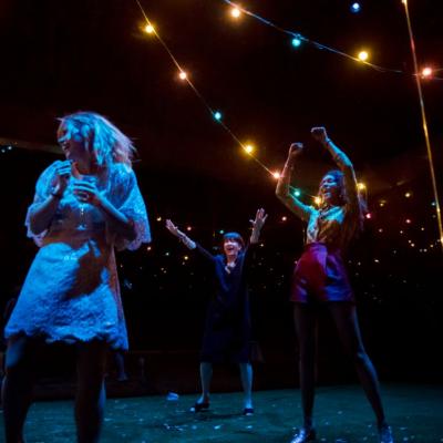 Billie Piper, Maureen Beattie and Thalissa Teixeria in Yerma at the Young Vic. Photo by Johan Persson