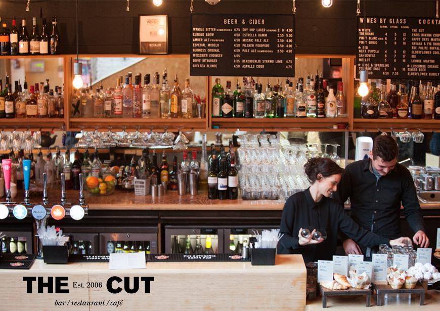 Staff working behind the counter of the The Cut Bar Restaurant and Cafe