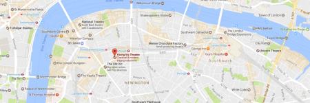 Google map of Young Vic's location