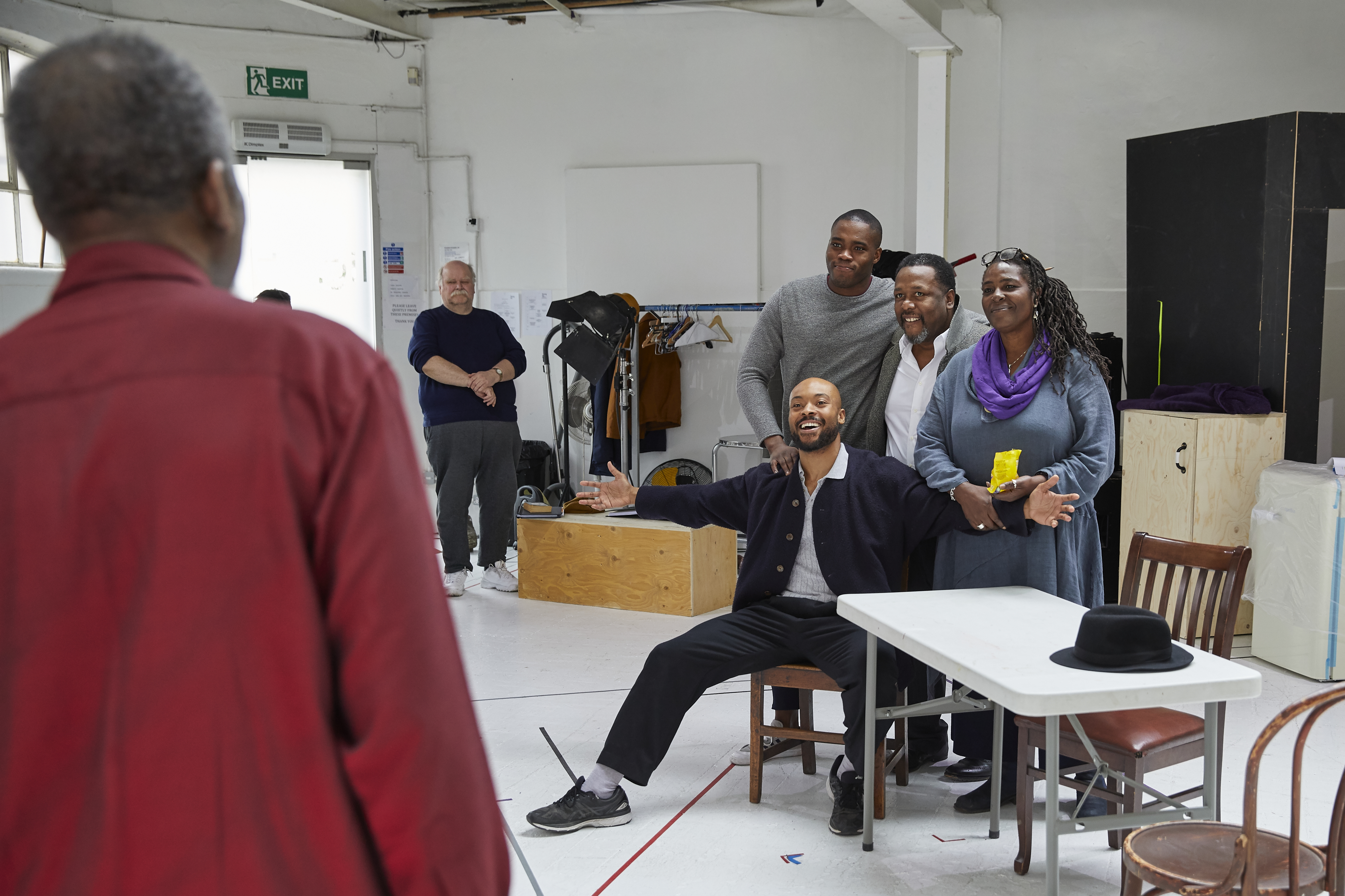 Young Vic</p>
<p>DEATH OF A SALESMAN<br />
Rehearsals
