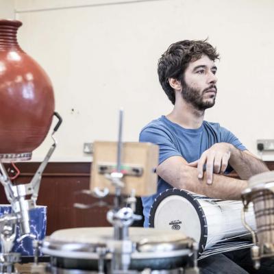Manuel Pinheiro in rehearsal for The Brothers Size. © Marc Brenner
