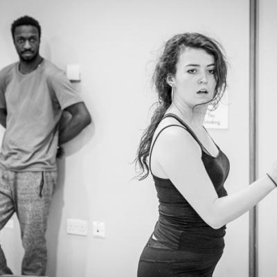 Anna Russell-Martin and Zephryn Taitte in Nora: A Doll's House in rehearsal (c) Marc Brenner