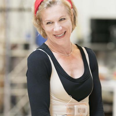 Juliet Stevenson in rehearsals for Wings at the Young Vic. Credit Johan Persson