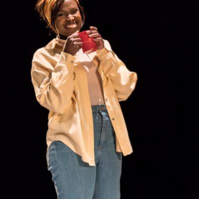 Kelle Bryan in Wings at the Young Vic. Credit Johan Persson