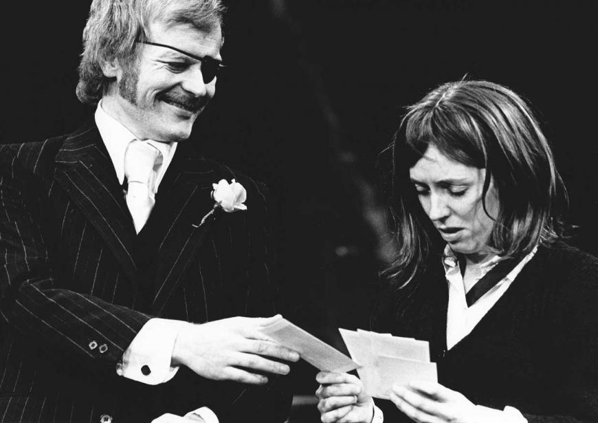 Michael Byrne and Jane Wood in the 1973 production of A Taste of Honey 